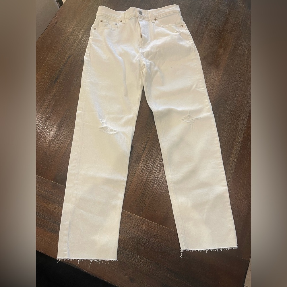 GAP Cream Cheeky Straight Jeans